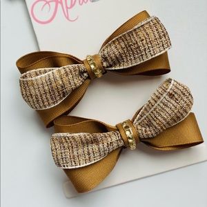 Fall bows, set of two bows